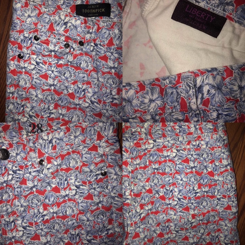 J.Crew Skinny Ankle Liberty Art Jeans - Picture 4 of 4